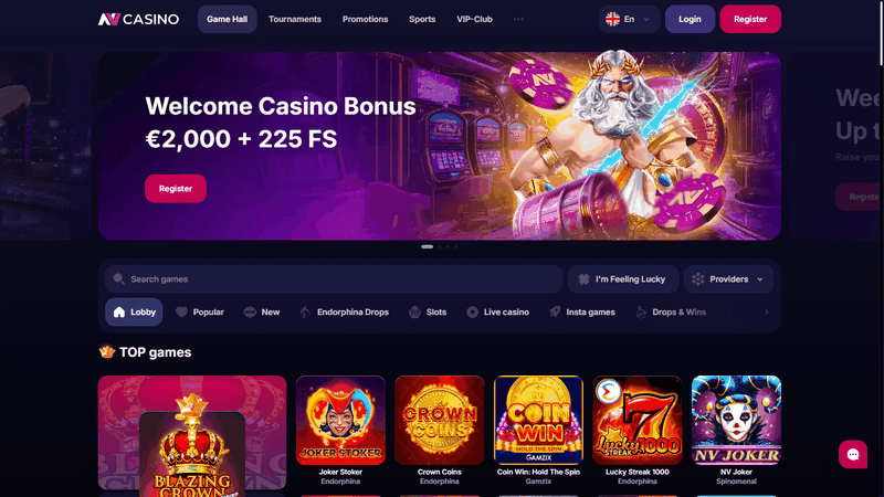 Val av videospel och programvara på NV Online Casino Val av videospel och programvara på NV Online Casino